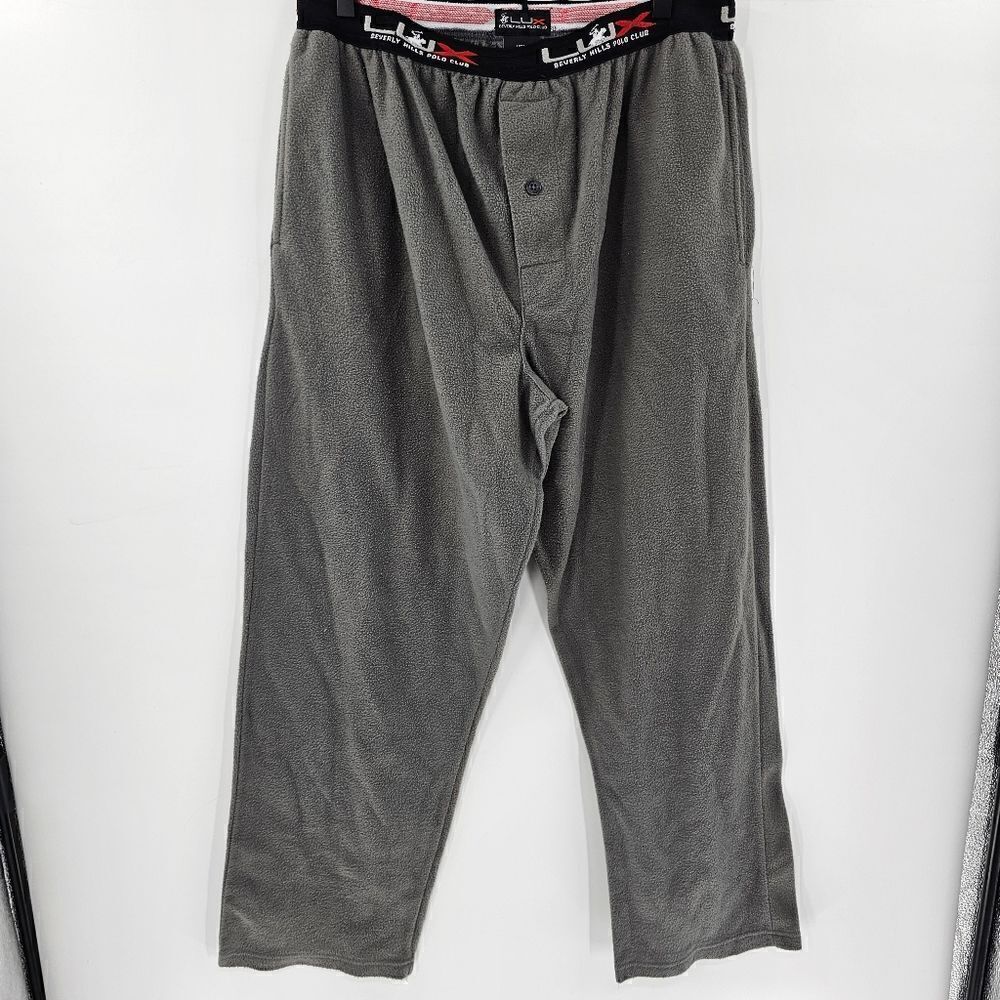 Lux Beverly hills polo club fleece pants pajama comfy lounge mens large